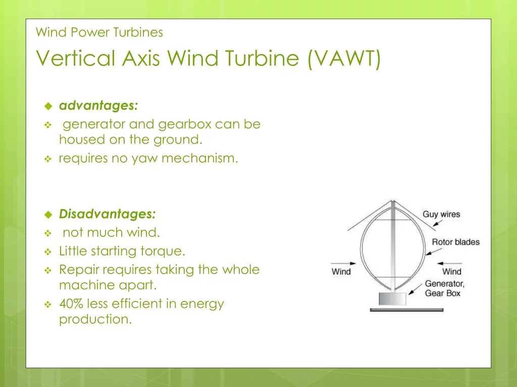 wind power turbines vertical axis wind turbine