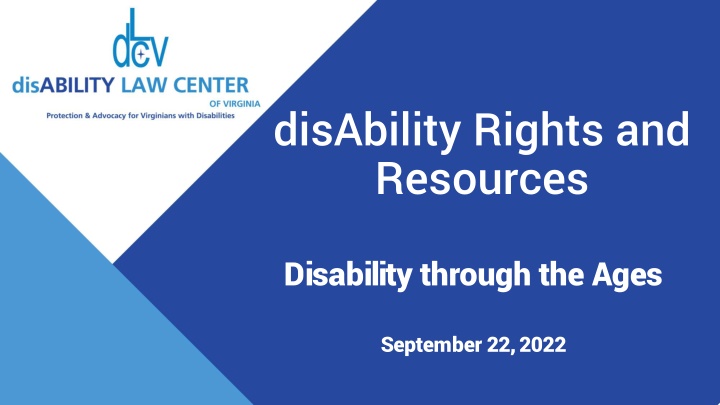 disability rights and resources