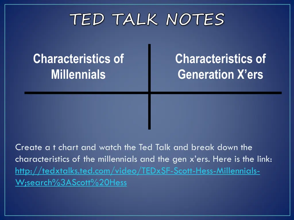 ted talk notes