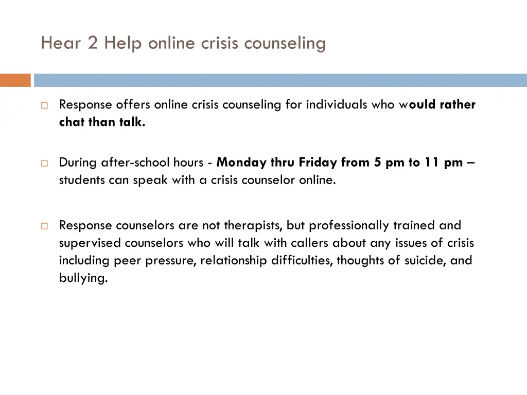 hear 2 help online crisis counseling