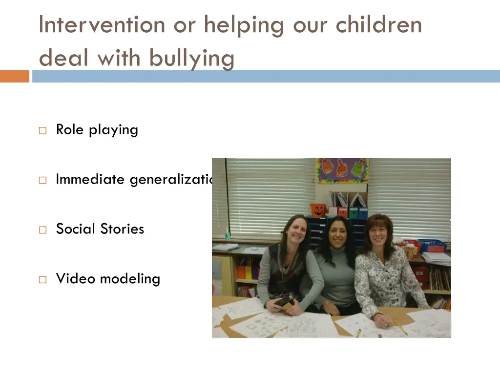 intervention or helping our children deal with