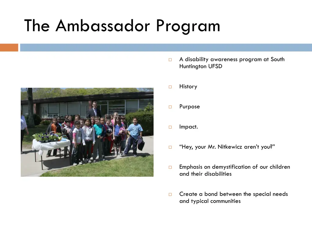 the ambassador program