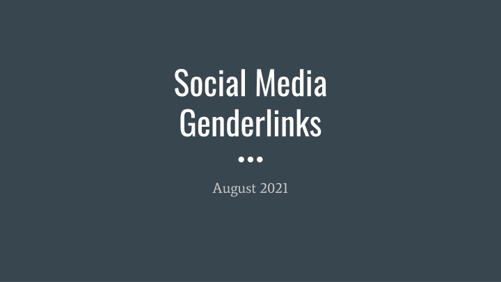 social media genderlinks