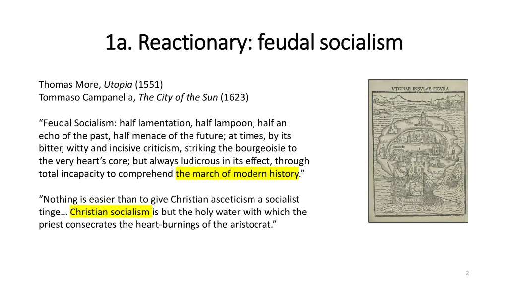 1a reactionary feudal socialism 1a reactionary