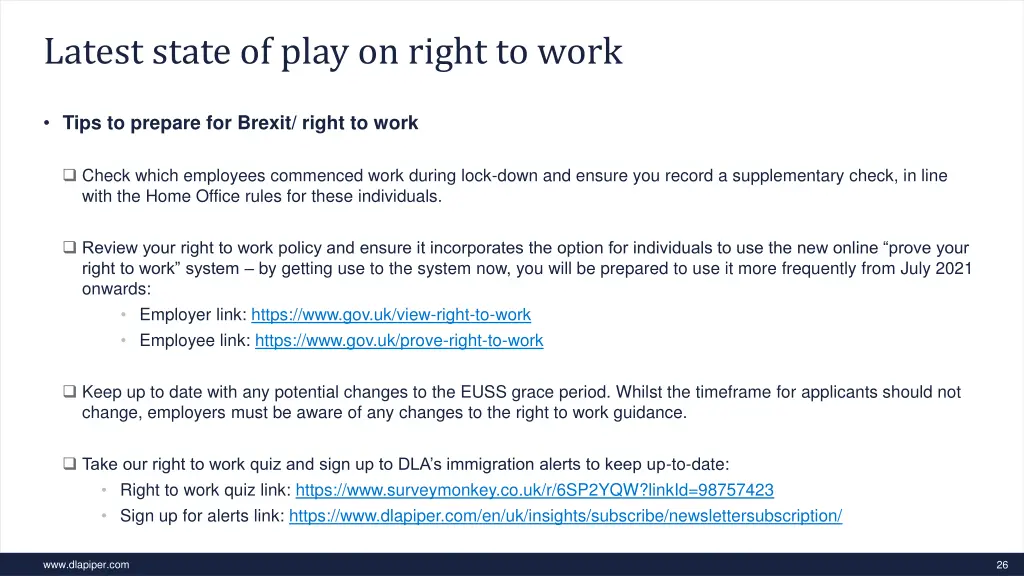 latest state of play on right to work 2