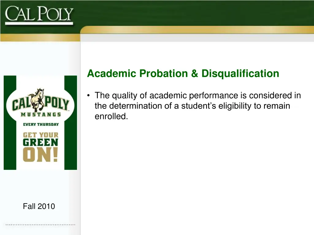 academic probation disqualification 1