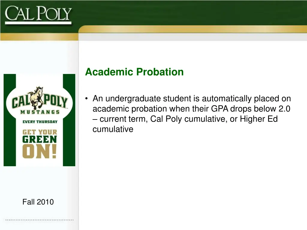 academic probation