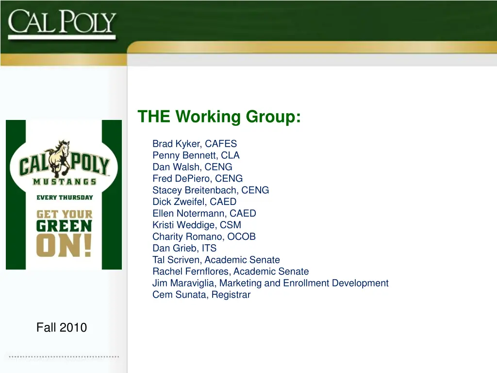 the working group