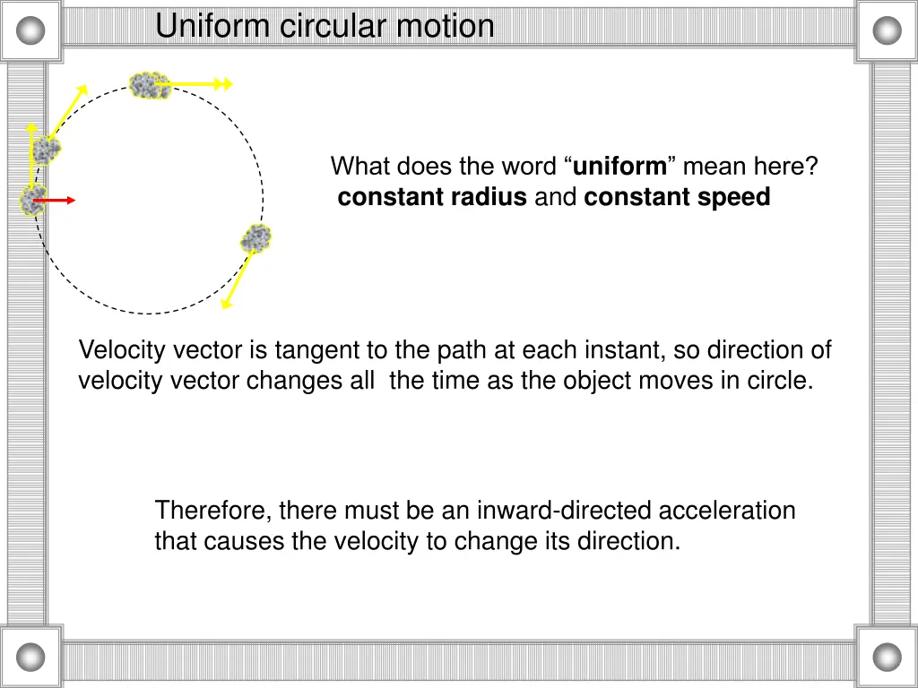 uniform circular motion