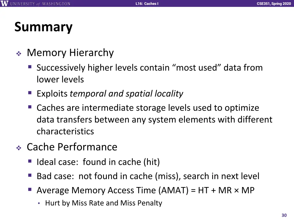 l16 caches i 29