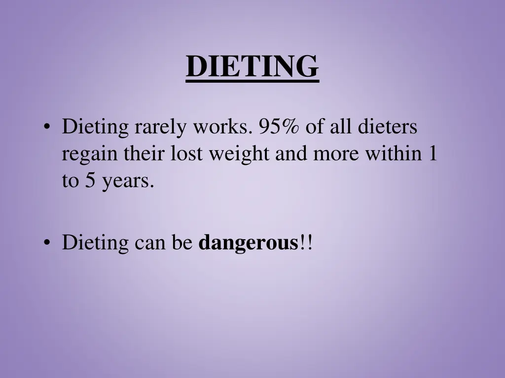 dieting