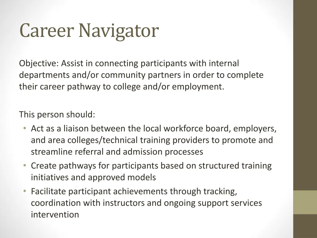 career navigator