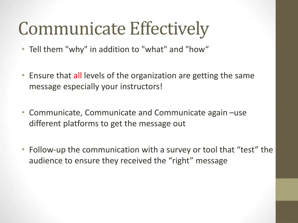 communicate effectively