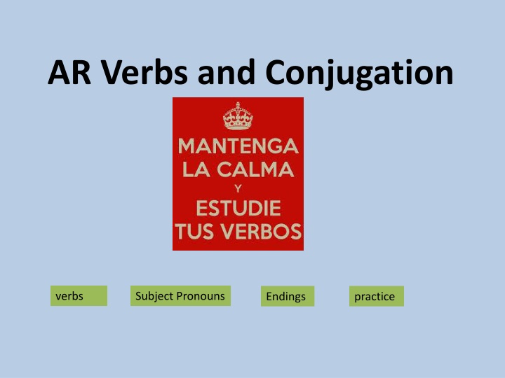 ar verbs and conjugation