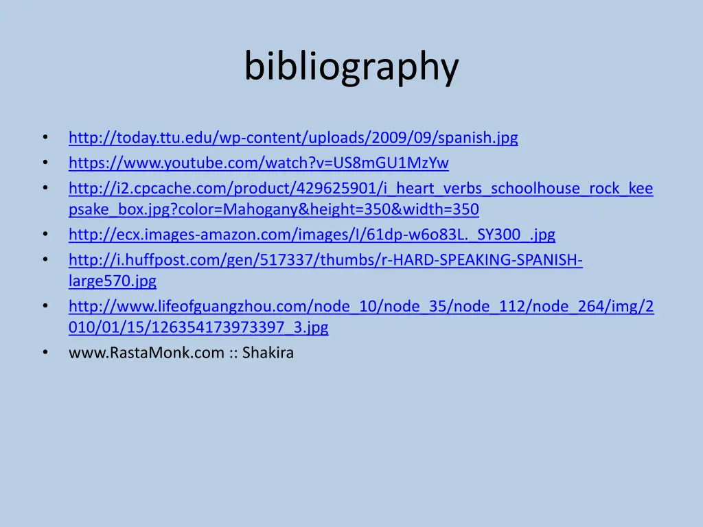 bibliography