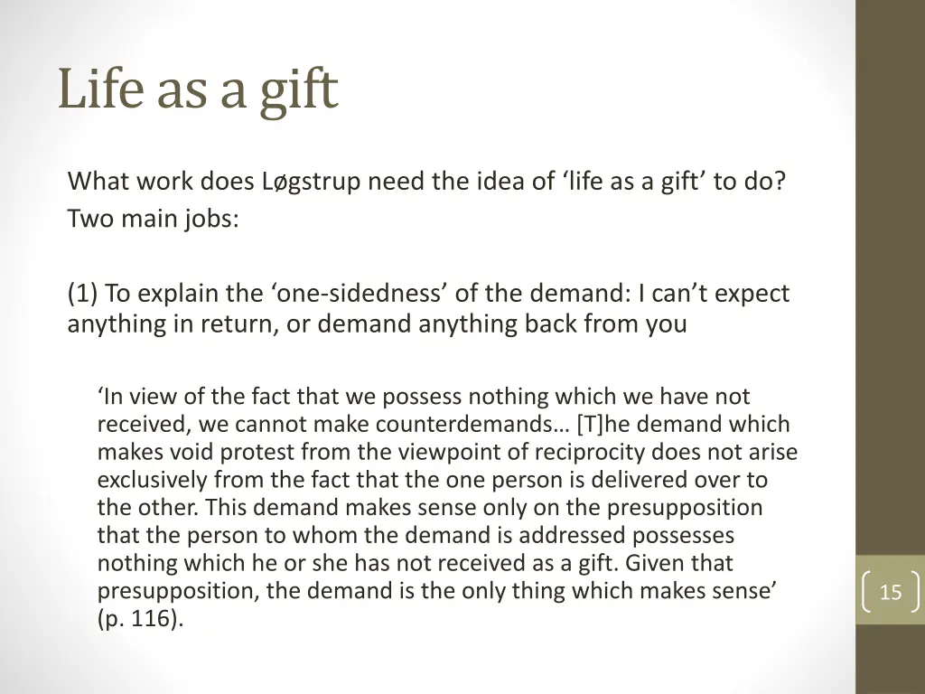 life as a gift 2