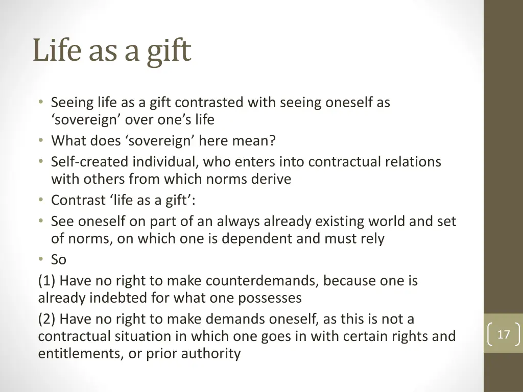 life as a gift 4