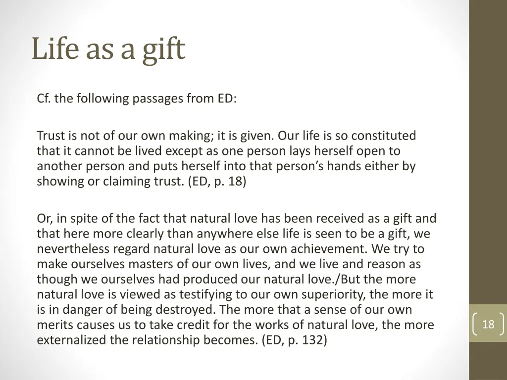 life as a gift 5