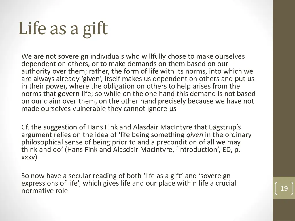 life as a gift 6