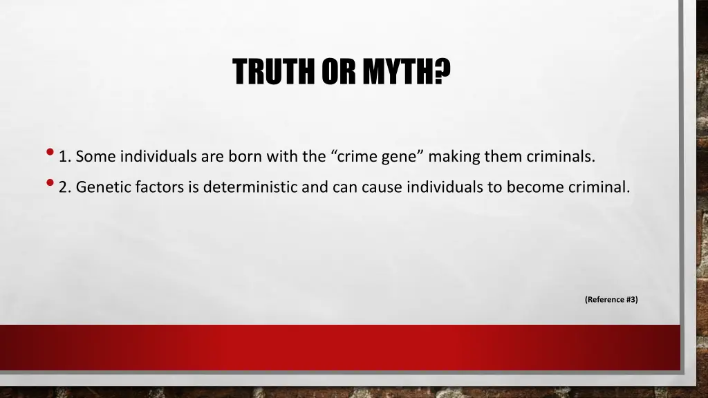 truth or myth