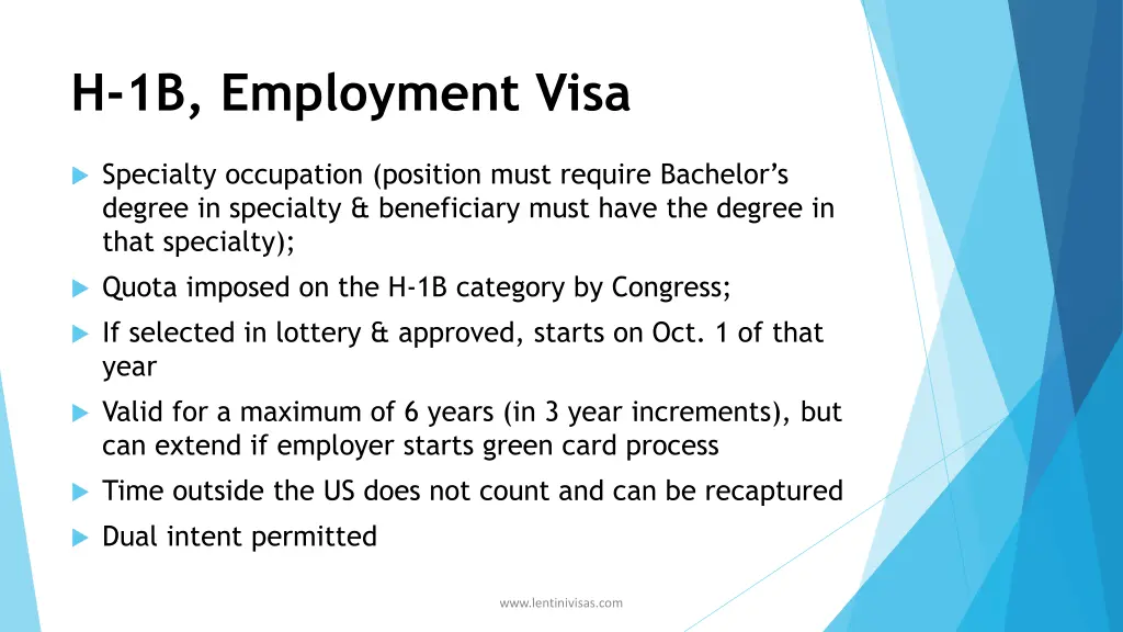 h 1b employment visa