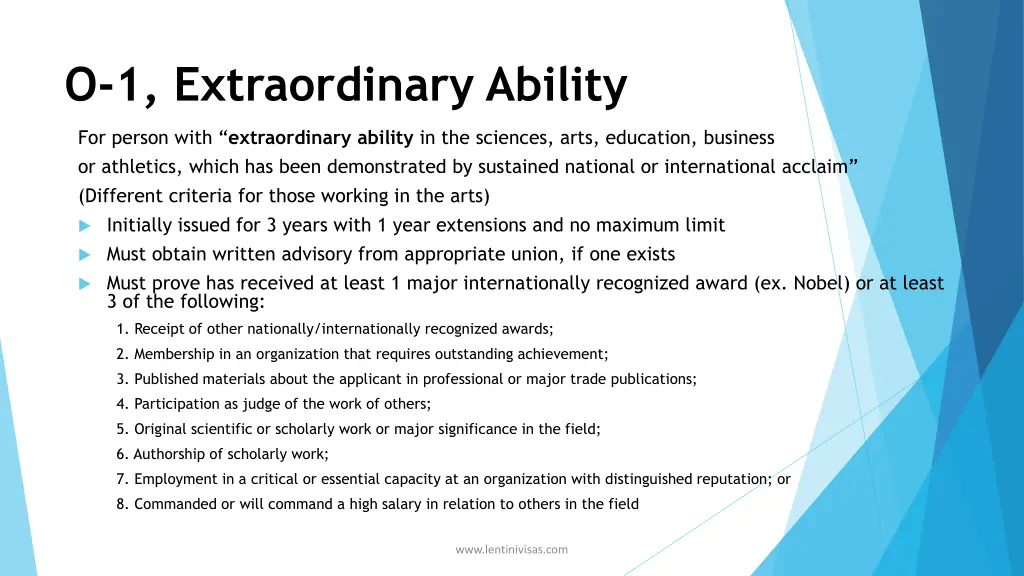 o 1 extraordinary ability