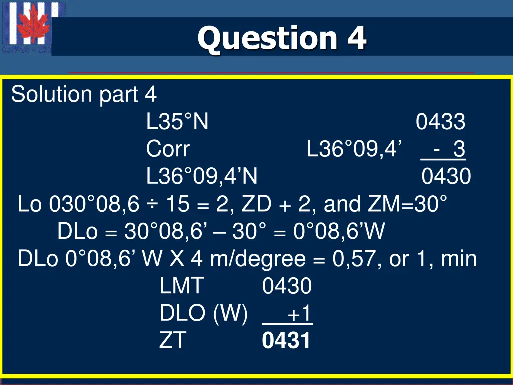 question 4