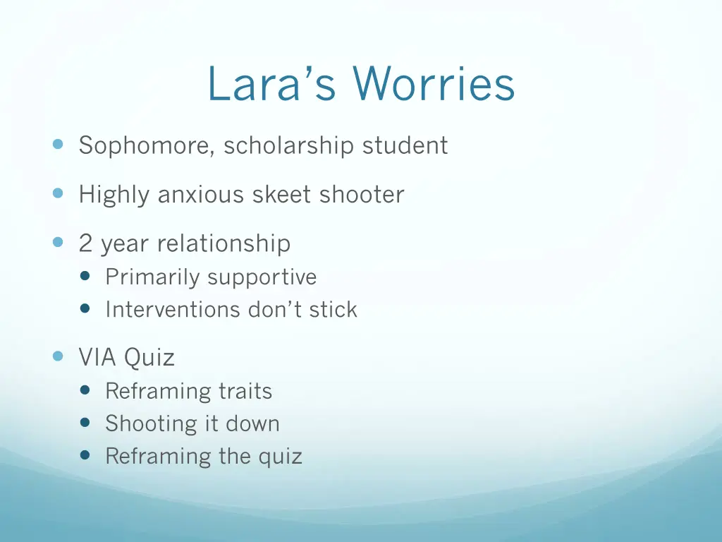 lara s worries