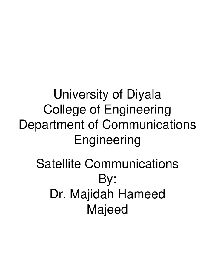 university of diyala college of engineering