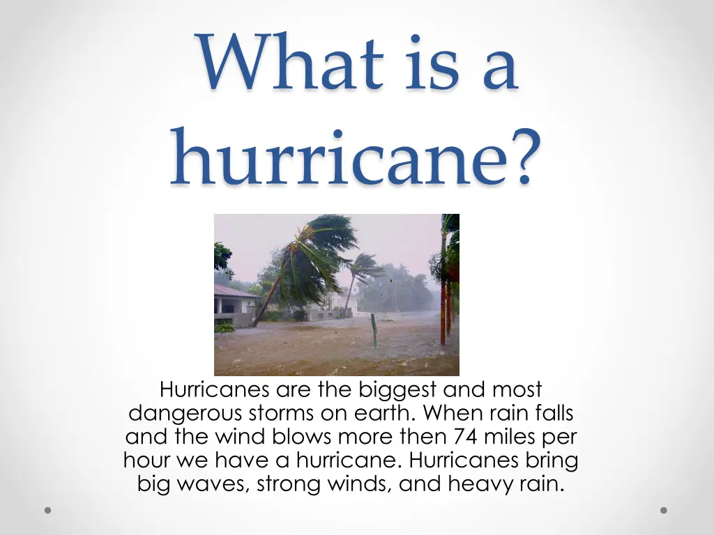 what is a hurricane