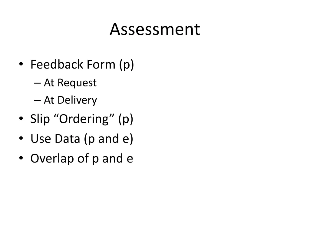 assessment