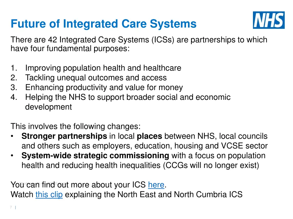 future of integrated care systems