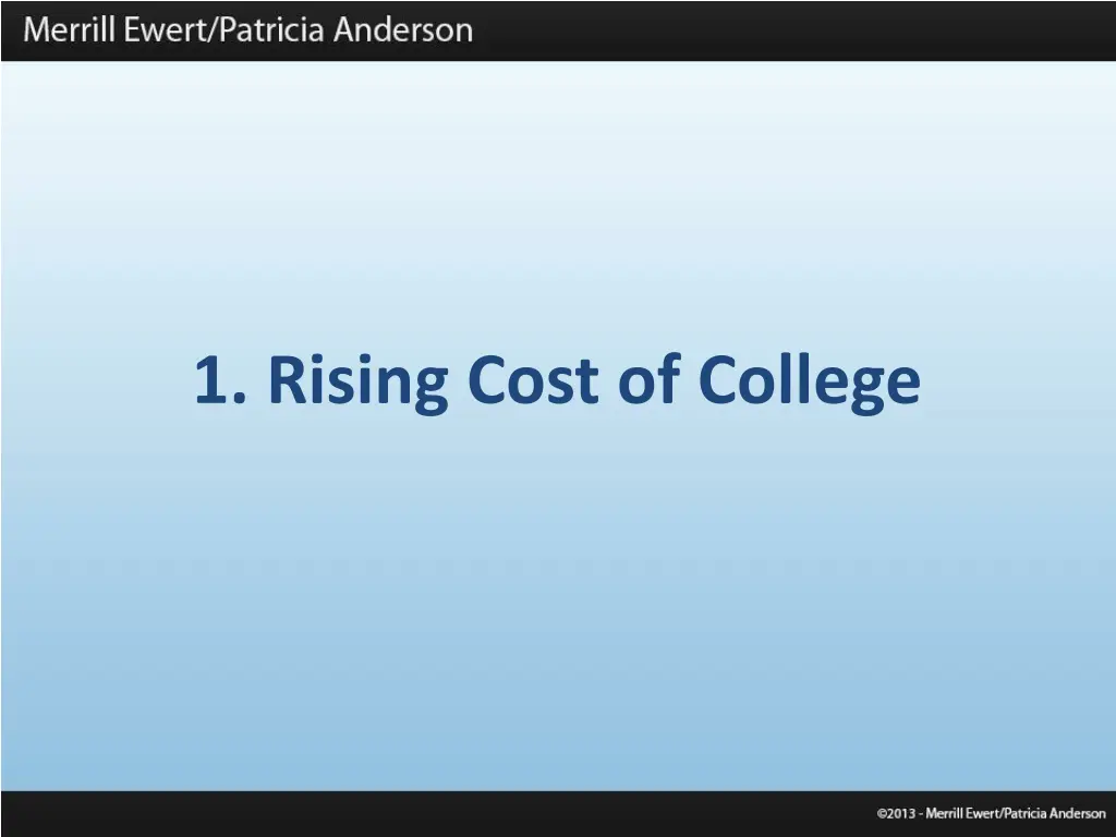 1 rising cost of college