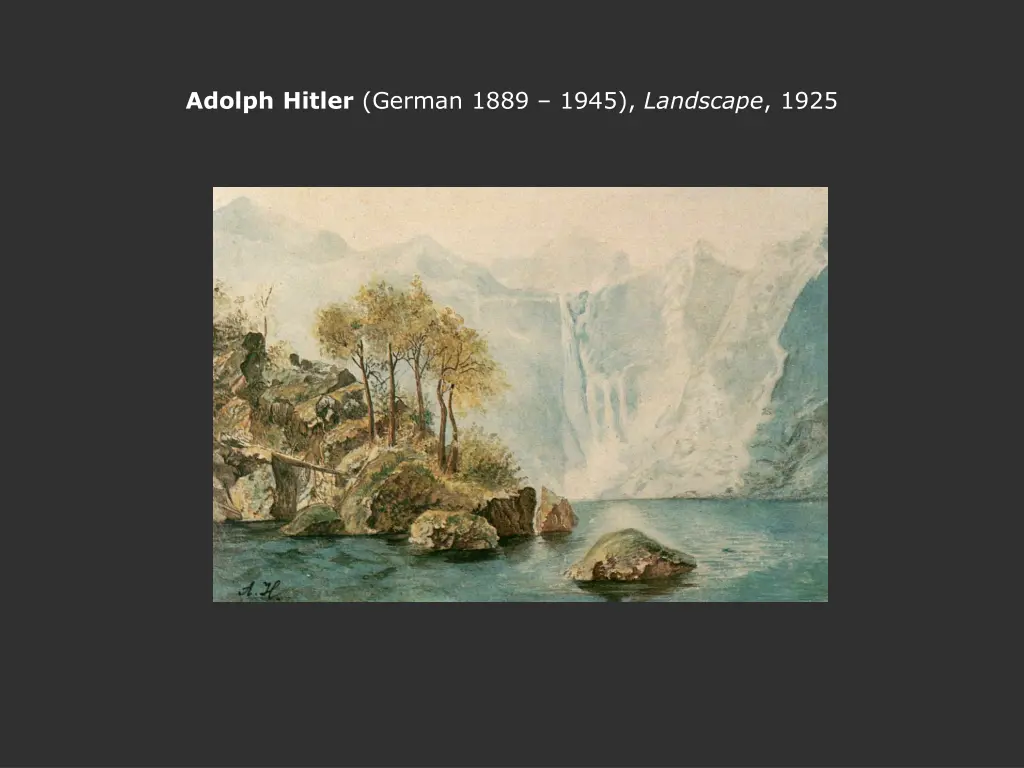 adolph hitler german 1889 1945 landscape 1925