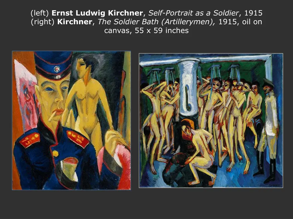 left ernst ludwig kirchner self portrait