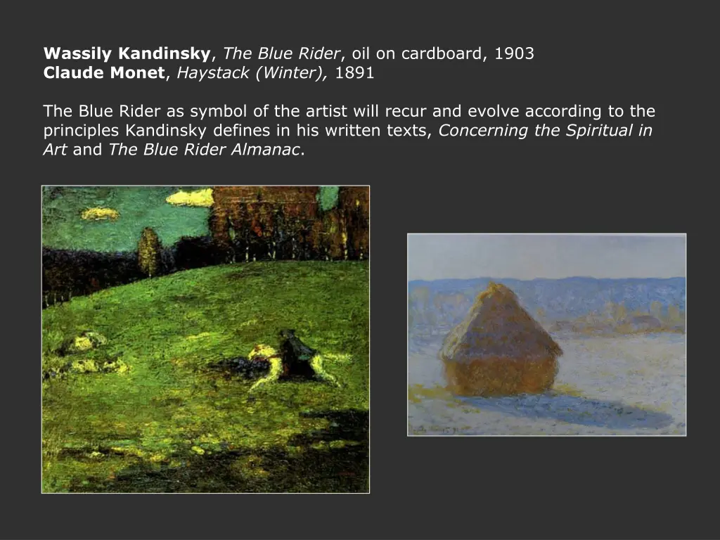 wassily kandinsky the blue rider oil on cardboard