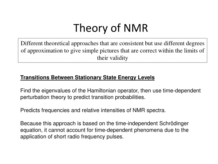 theory of nmr