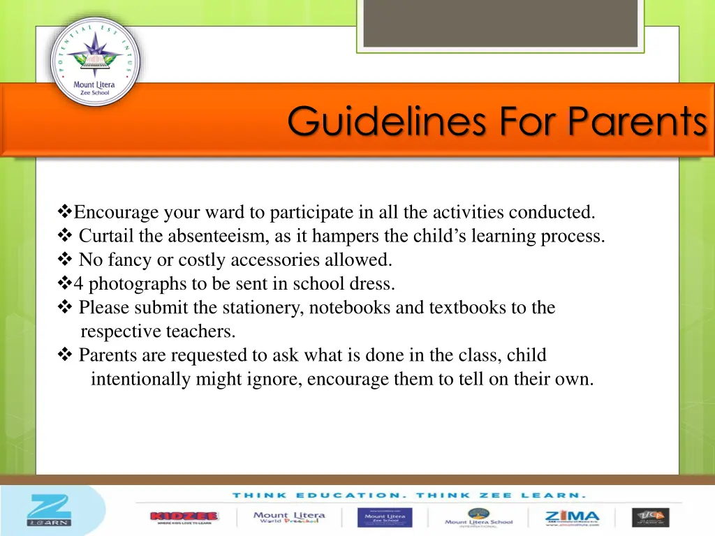 guidelines for parents 1