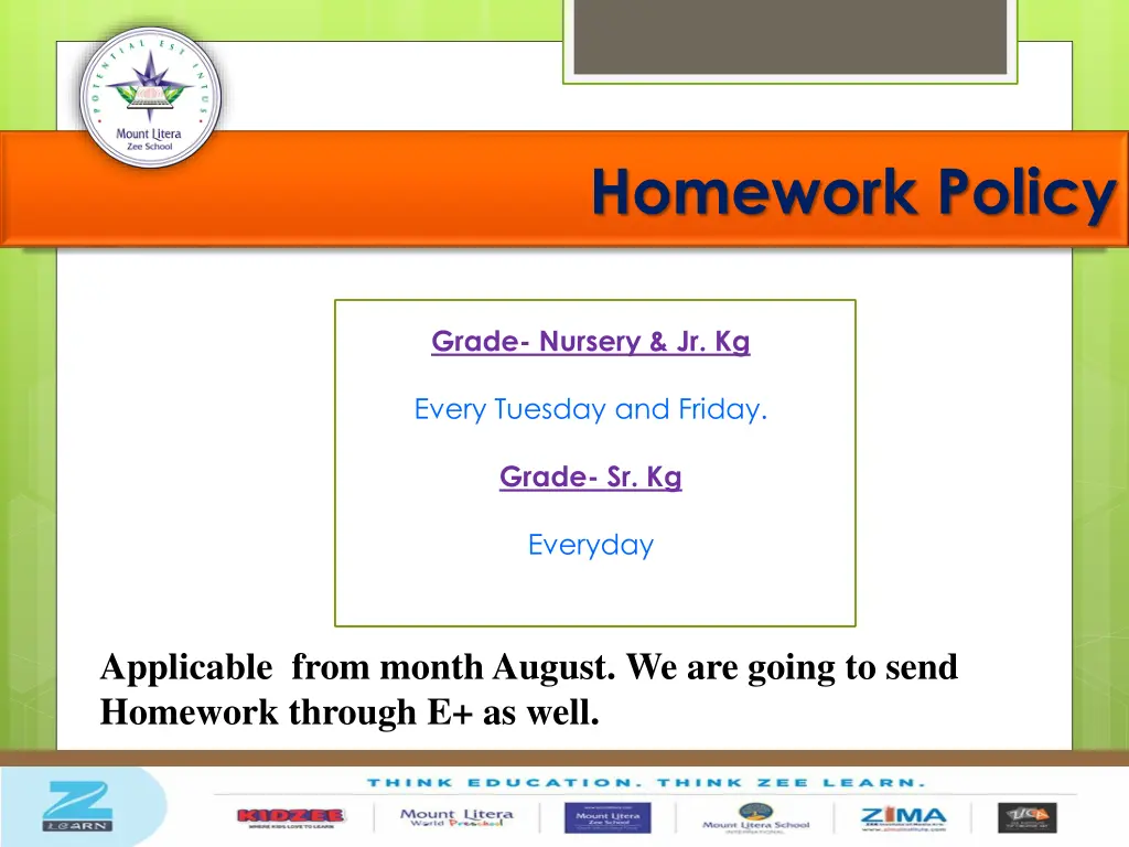 homework policy