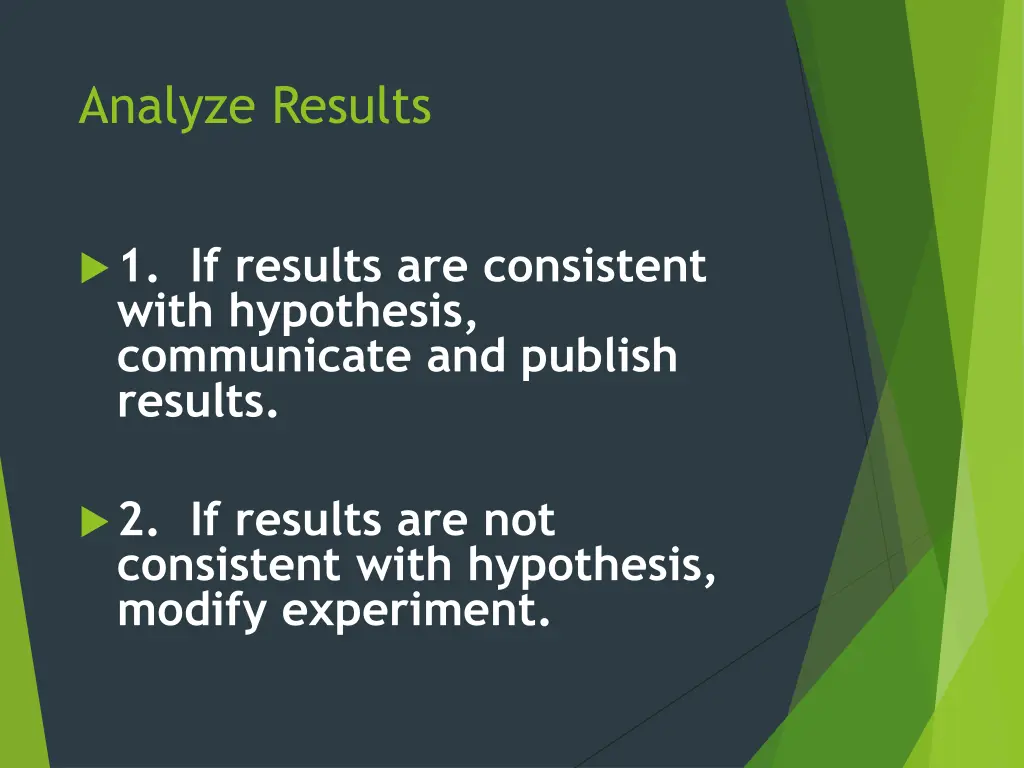 analyze results