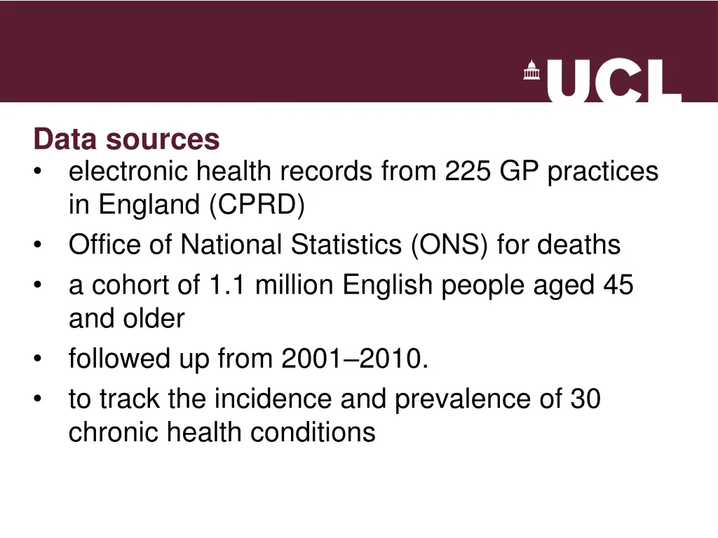 data sources electronic health records from