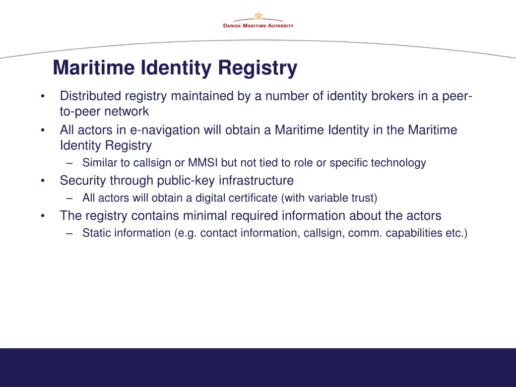 maritime identity registry