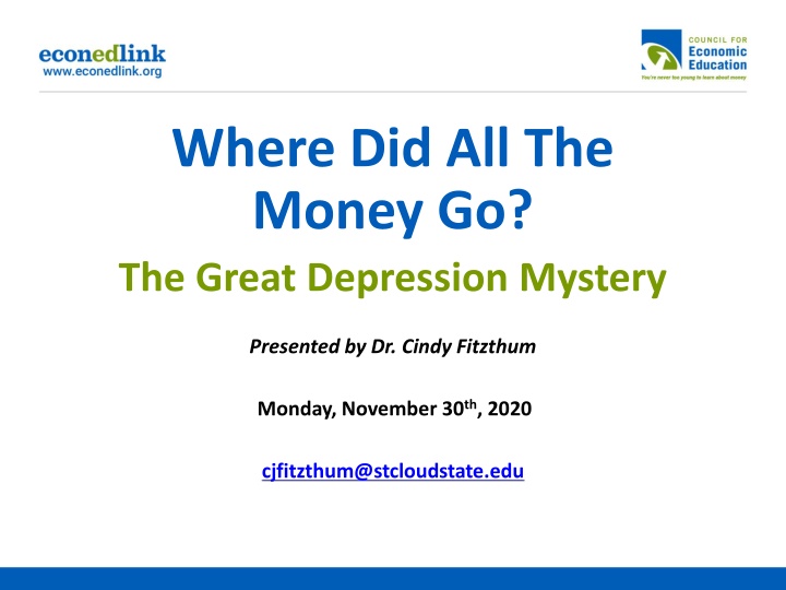 where did all the money go the great depression