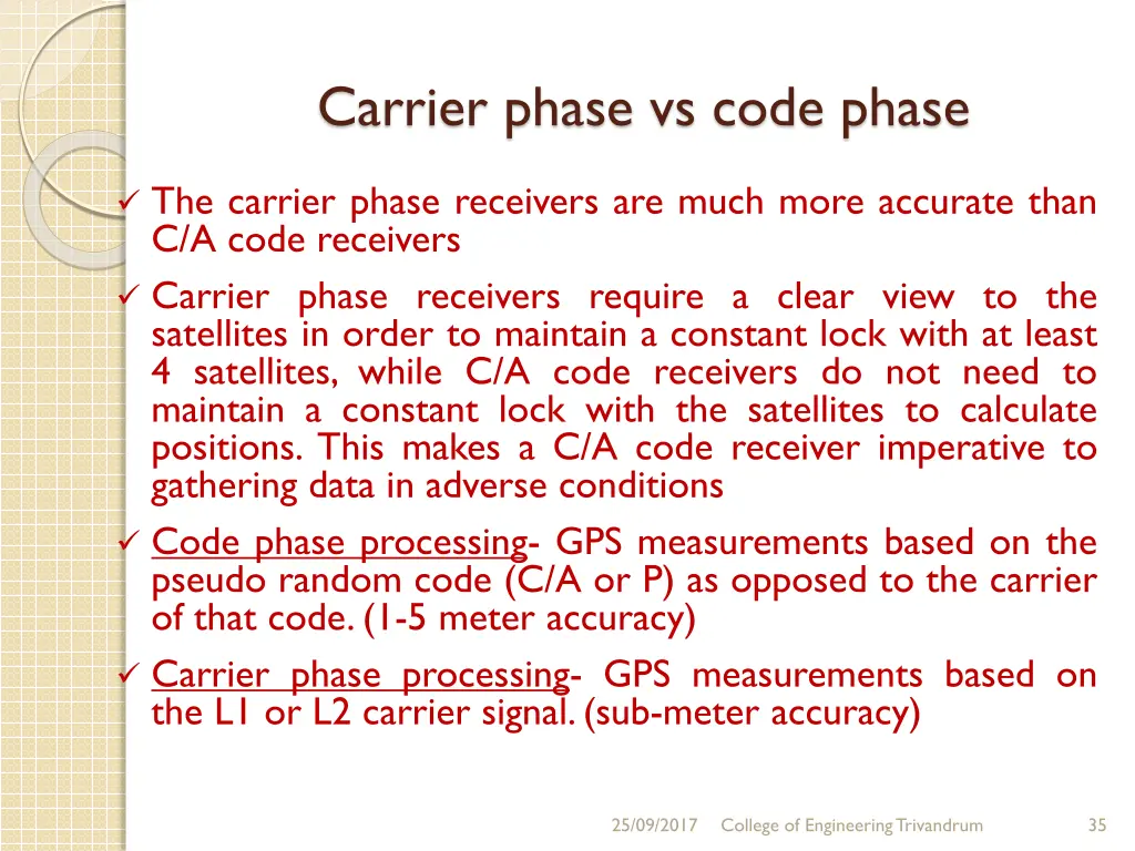 carrier phase vs code phase