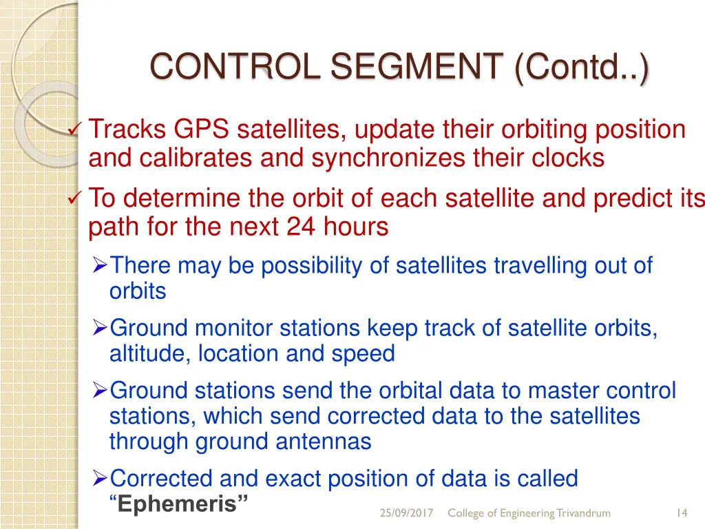 control segment contd 1