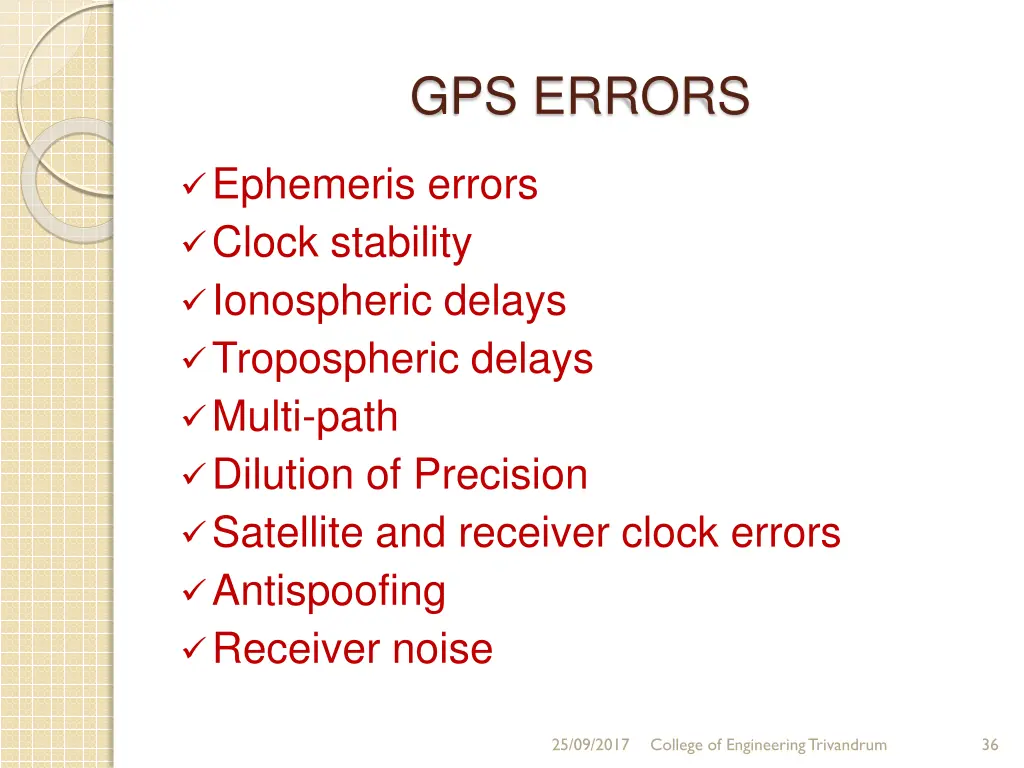 gps errors