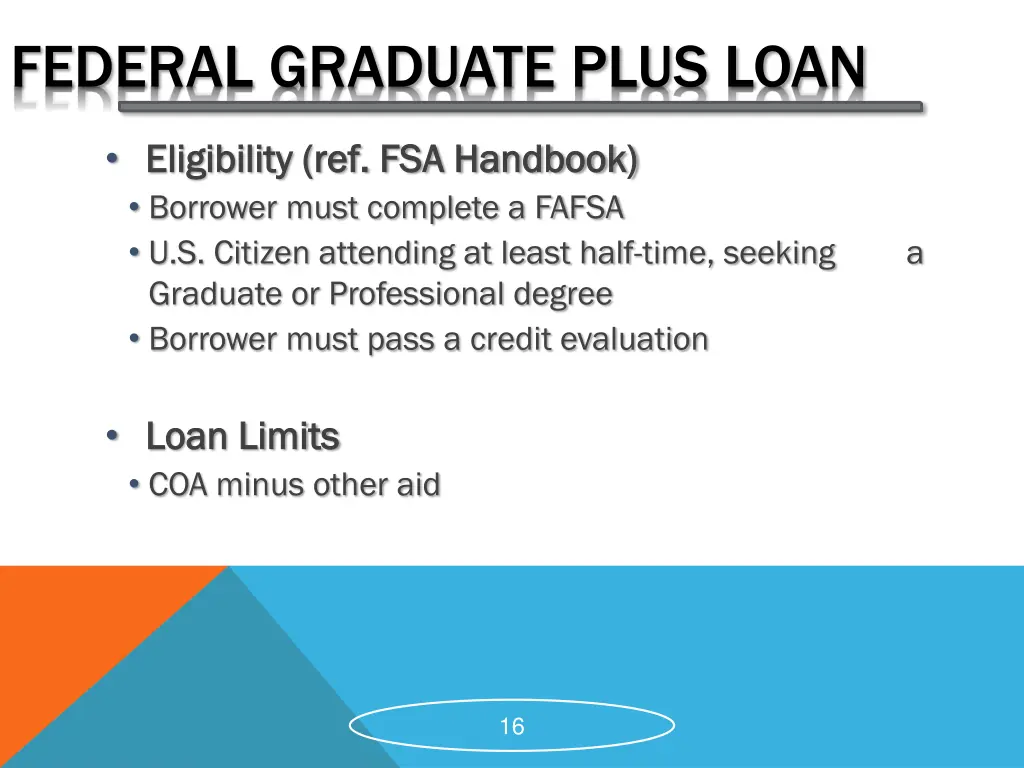 federal graduate plus loan