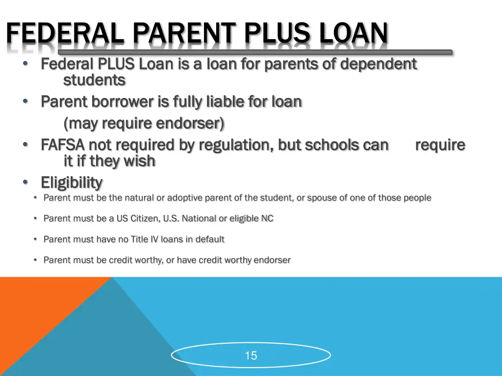 federal parent plus loan federal plus loan