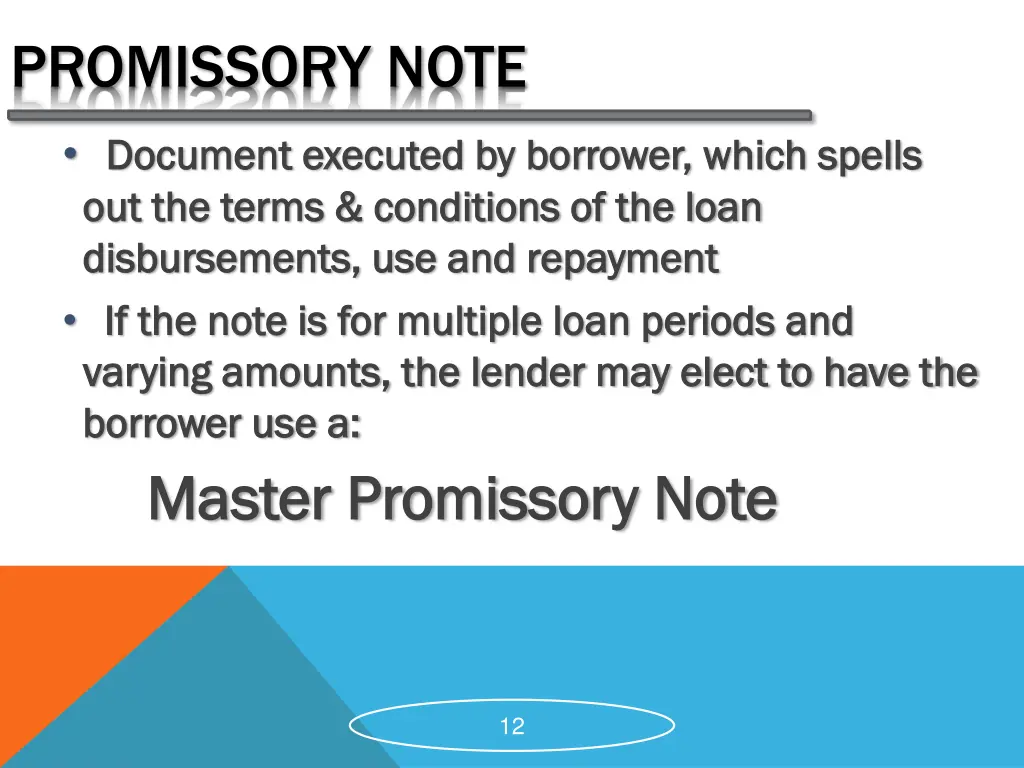 promissory note