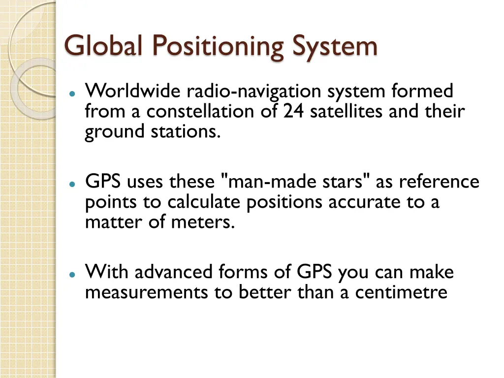 global positioning system 1